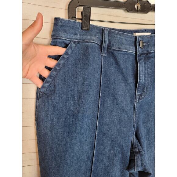 LANE BRYANT WIDE LEG FRONT SEAM TROUSER JEAN, SZ 14 - Picture 4 of 14